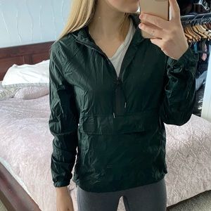 Garage green windbreaker